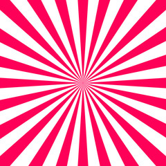 Pink radial background, poster design template, vector illustration