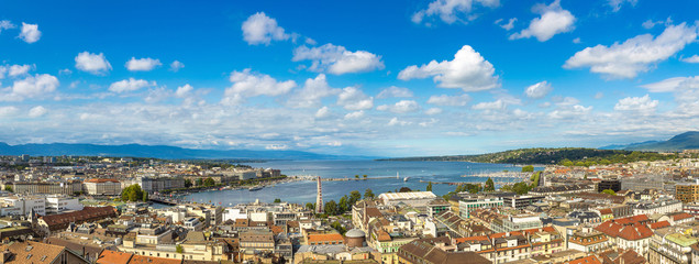 Panoramic view of Geneva