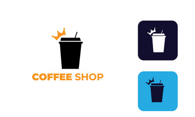 coffee shop logo, cafe logo or for  design mug or cup your brand