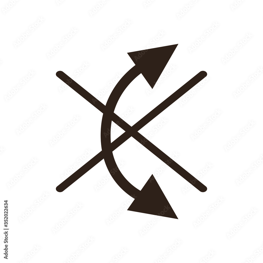 Poster do not roll flat style icon vector design