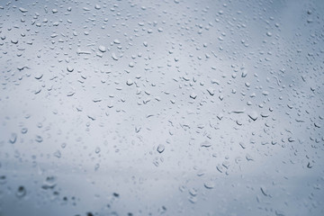 raindrops on a cold window