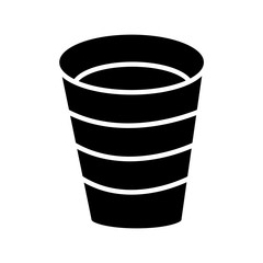 water glass line style icon