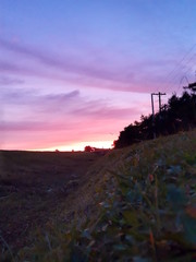 sunset in the mountains