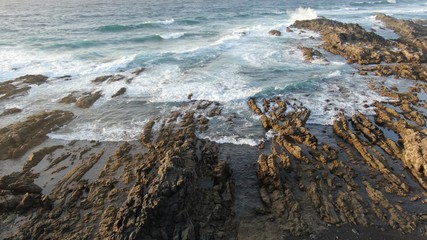 Wonderful sunset from the mountains and contemplating the sea and the coast in all its splendor