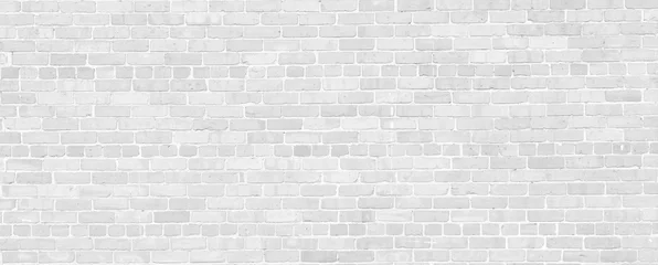 Photo sur Plexiglas Mur de briques White brick wall background.