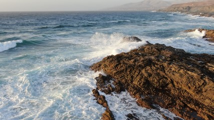 Wonderful sunset from the mountains and contemplating the sea and the coast in all its splendor