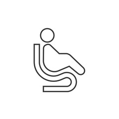 lounge seat icon vector illustration sign