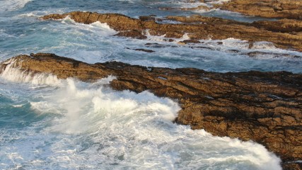 Wonderful sunset from the mountains and contemplating the sea and the coast in all its splendor