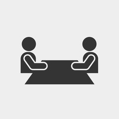 business meeting icon vector illustration for website and graphic design