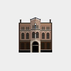 old building icon vector illustration for website and graphic design