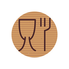 food safe line style icon vector design