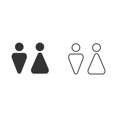 restroom icon vector illustration sign
