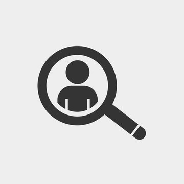 employment search icon vector illustration for website and graphic design