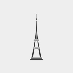 eiffel tower icon vector illustration for website and graphic design