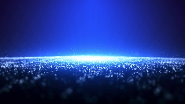 background loop, Awards shiny blue particles loop