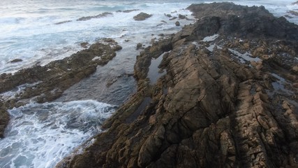 Wonderful sunset from the mountains and contemplating the sea and the coast in all its splendor