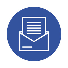 envelope mail send block style icon
