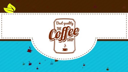 package covering thinking for excellent quality moment coffee with classic badge and green leafs representing freshness