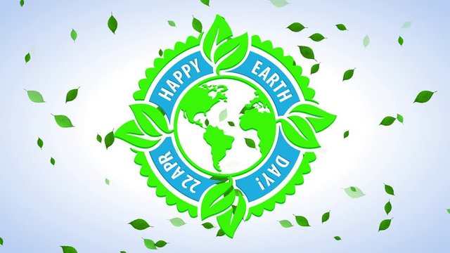 laughing earth day carnival mark for natural resources saving and renewable energy creation for sustainable world