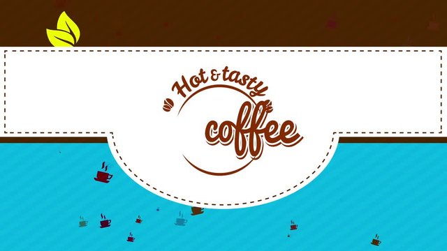 caffeine affection hippy coffee science with curve retro icon for tasteful and fresh warm or cold latte drink