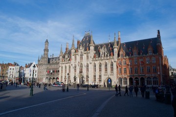 Fototapeta na wymiar Buildings in Brugge, Belgium.