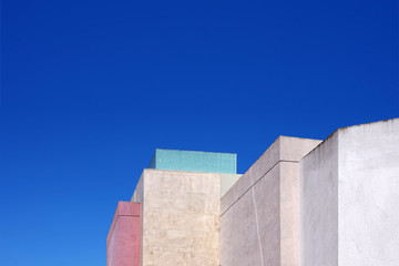modern building with blue sky