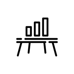 Presentation icon design, graph icon