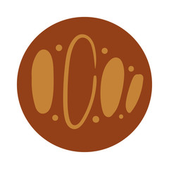 circles boho hand draw style