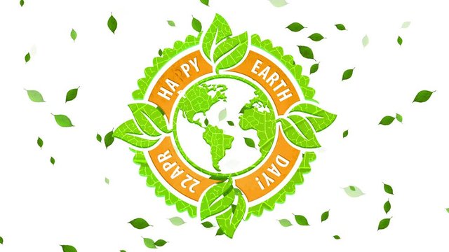 huge laughing earth day symbol manipulation recyclable healthful materials for environmental organization linked for saving of environment and save the world