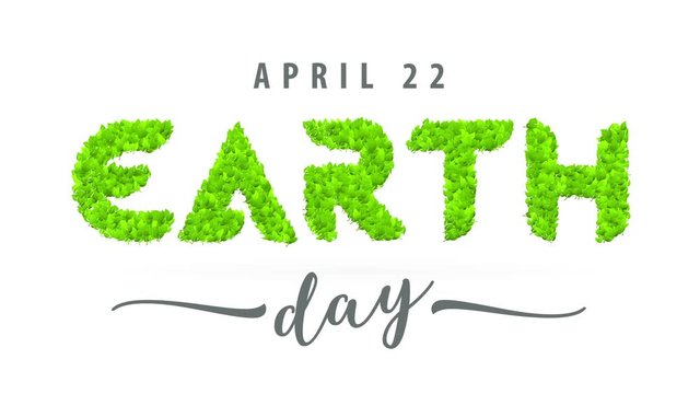 earth day april 22 holiday marketing to encourage people to take action and stop consuming plastic and other petroleum derivatives