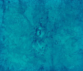 Grain blue paint wall background or texture