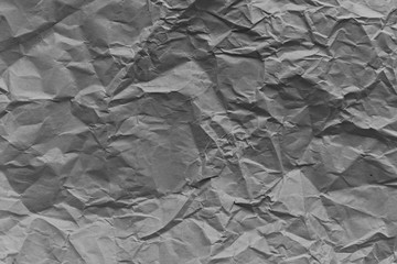 gray crumpled paper texture background