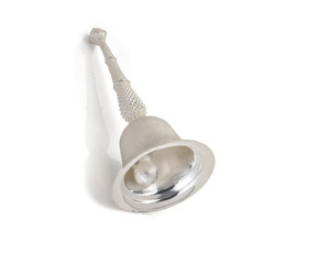 silver bell isolated on white