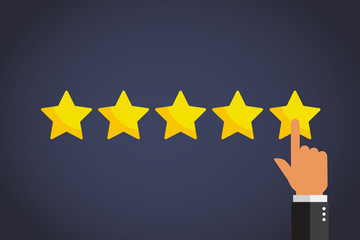 Yellow stars rating