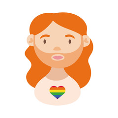 gay man character hand draw style