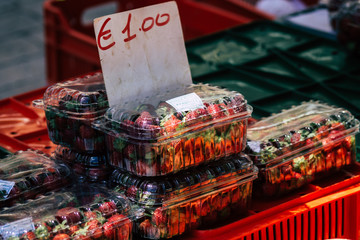 Closeup of fruits sold in Cyprus