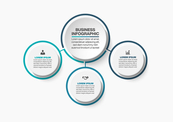 Business circle. timeline infographic icons designed for abstract background template milestone element modern diagram process technology digital marketing data presentation chart Vector