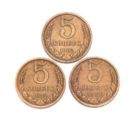  coin of the ussr. 5 kopecks 1982 USSR. socialism. communism