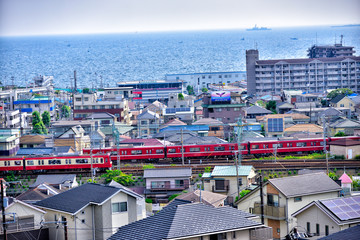 Obraz premium 【神奈川】横須賀の都市景観