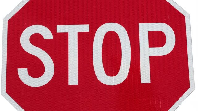 Stop Sign with banging effect
