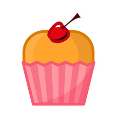 cupcake with cherry