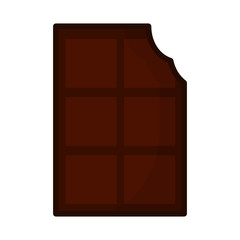 chocolate bar on white background
