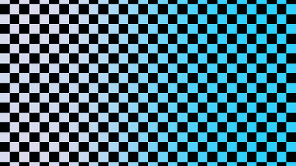 Beautiful white and cyan chessboard abstract background