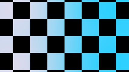 Beautiful white and cyan chessboard abstract background