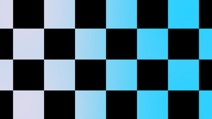 Beautiful white and cyan chessboard abstract background