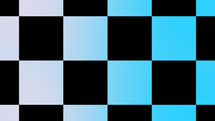 Beautiful white and cyan chessboard abstract background