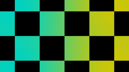 Amazing  cyan and yellow chessboard,Checker board abstract background