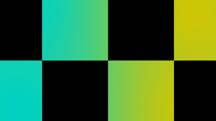 Naklejka premium Amazing cyan and yellow chessboard,Checker board abstract background