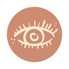 eye boho hand draw style