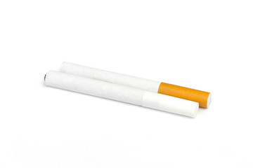 Cigarettes isolated on a white background.